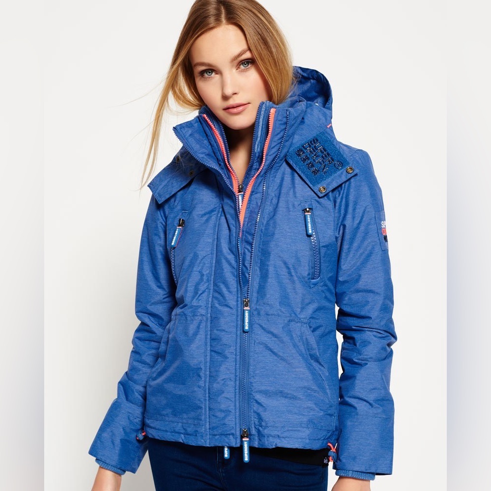 NWOT Superdry Jacket Hooded SD-Windyachter Puffer Quilted Jacket XS